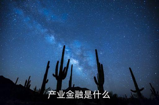 產(chǎn)業(yè)金融是什么，產(chǎn)業(yè)金融是什么