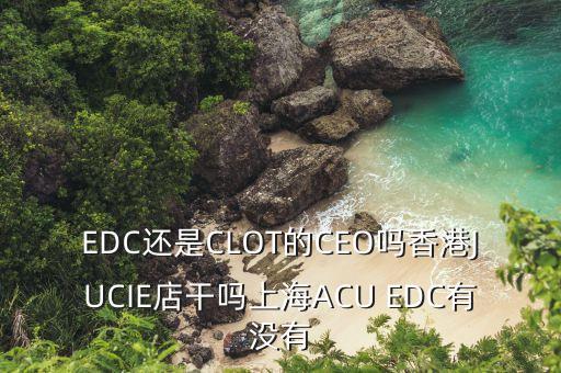 揚(yáng)杰電子董事長梁勤以前干什么的，EDC還是CLOT的CEO嗎香港JUCIE店干嗎上海ACU EDC有沒有