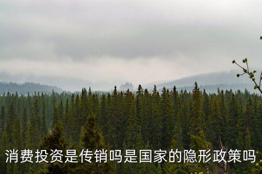 國(guó)家隱形政策是什么事，消費(fèi)投資是傳銷(xiāo)嗎是國(guó)家的隱形政策嗎