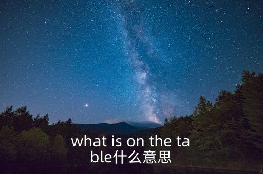 什么是中美bit談判，what is on the table什么意思