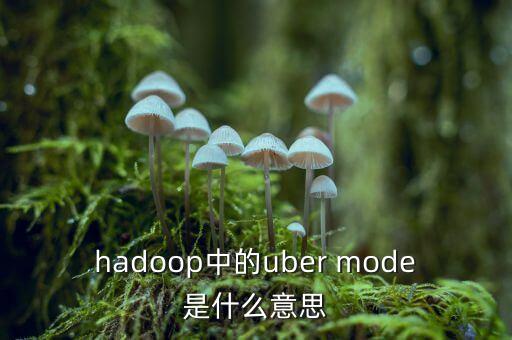 什么叫uber被靜默，hadoop中的uber mode是什么意思
