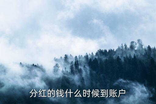分紅的錢(qián)什么時(shí)候到賬戶
