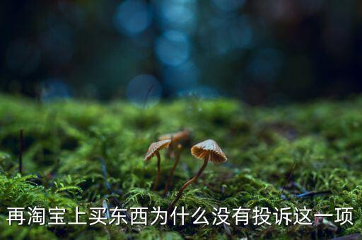 為什么消費(fèi)者網(wǎng)購不維權(quán)，再淘寶上買東西為什么沒有投訴這一項(xiàng)