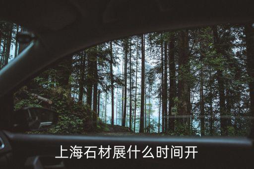 上海石墨烯大會什么時候開，上海石材展什么時間開