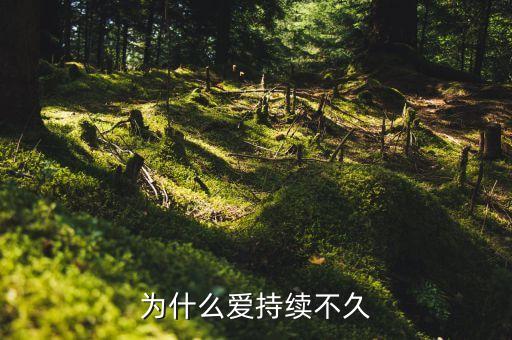 為什么持久率不久，為什么愛持續(xù)不久