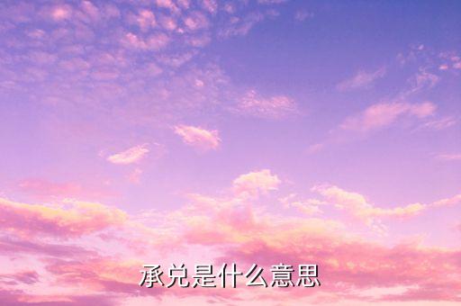 自辦承兌什么意思，承兌是什么意思
