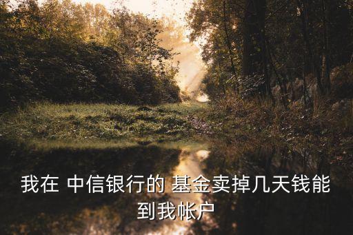 我在 中信銀行的 基金賣(mài)掉幾天錢(qián)能到我?guī)?hù)