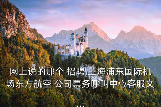 網(wǎng)上說的那個 招聘,上海浦東國際機場東方航空 公司票務呼叫中心客服文...