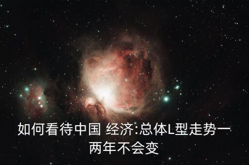 如何看待中國 經(jīng)濟(jì):總體L型走勢一兩年不會(huì)變