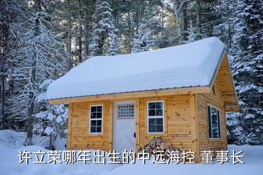 許立榮哪年出生的中遠?？?董事長