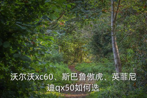 沃爾沃xc60、斯巴魯傲虎、英菲尼迪qx50如何選