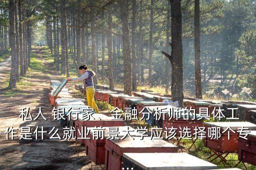  私人 銀行家、金融分析師的具體工作是什么就業(yè)前景大學(xué)應(yīng)該選擇哪個(gè)專...