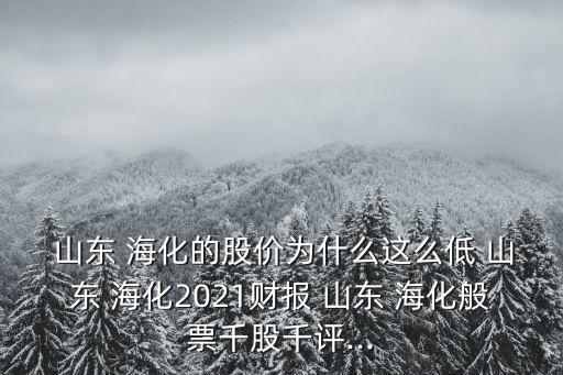  山東 海化的股價為什么這么低 山東 ?；?021財報 山東 ?；闫鼻Ч汕гu...