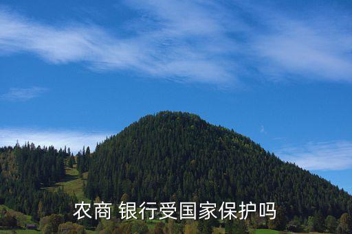 農(nóng)商 銀行受?chē)?guó)家保護(hù)嗎