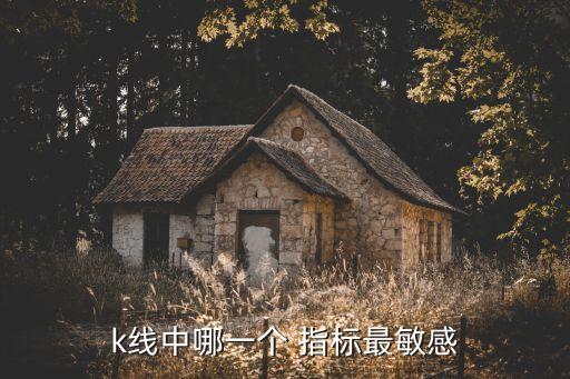 k線中哪一個 指標最敏感