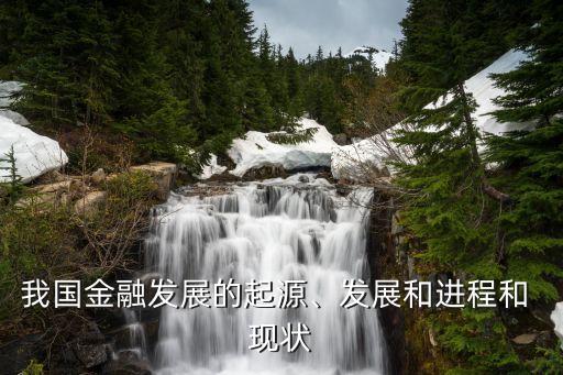 我國(guó)金融發(fā)展的起源、發(fā)展和進(jìn)程和 現(xiàn)狀