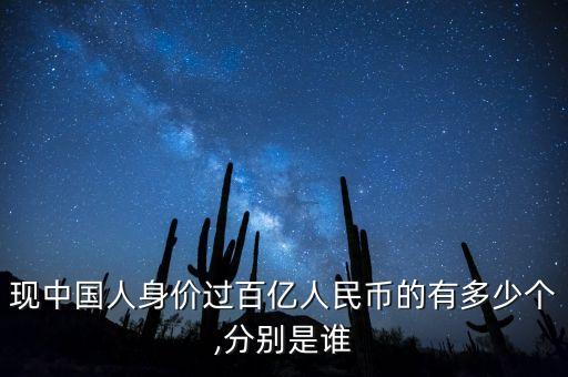 現(xiàn)中國人身價(jià)過百億人民幣的有多少個(gè),分別是誰