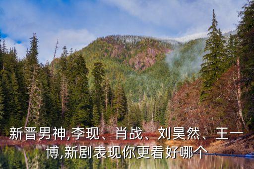 新晉男神,李現(xiàn)、肖戰(zhàn)、劉昊然、王一博,新劇表現(xiàn)你更看好哪個