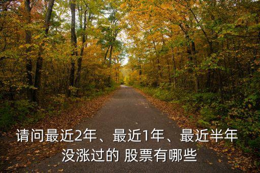 請(qǐng)問最近2年、最近1年、最近半年 沒漲過的 股票有哪些