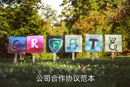  公司合作協議范本