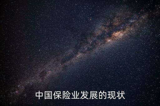 中國保險業(yè)發(fā)展的現狀