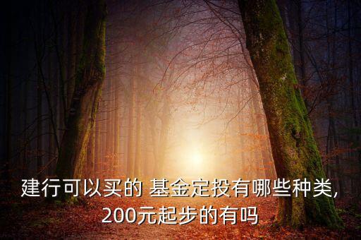 建設銀行有那些基金