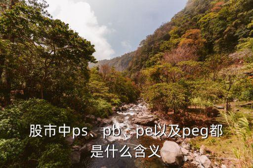 股市中ps、pb、pe以及peg都是什么含義