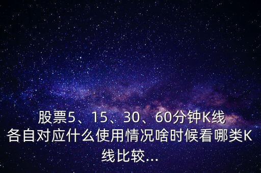  股票5、15、30、60分鐘K線各自對應(yīng)什么使用情況啥時候看哪類K線比較...