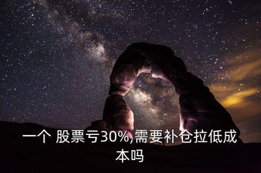 一個(gè) 股票虧30%,需要補(bǔ)倉(cāng)拉低成本嗎