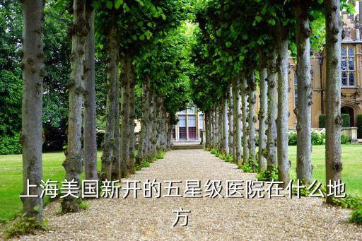  上海美國新開的五星級(jí)醫(yī)院在什么地方