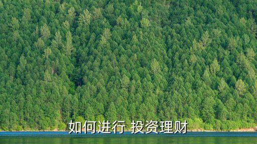 如何進(jìn)行 投資理財