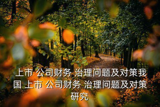 上市公司外部治理結構