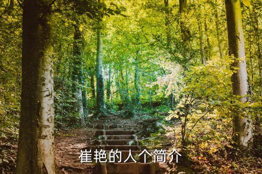 崔艷的人個(gè)簡介