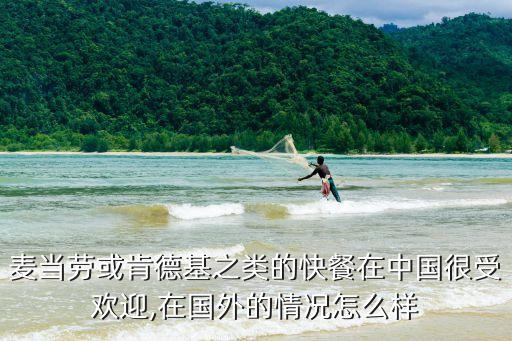 麥當(dāng)勞或肯德基之類(lèi)的快餐在中國(guó)很受歡迎,在國(guó)外的情況怎么樣