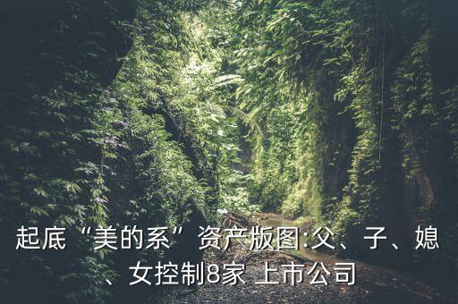起底“美的系”資產(chǎn)版圖:父、子、媳、女控制8家 上市公司