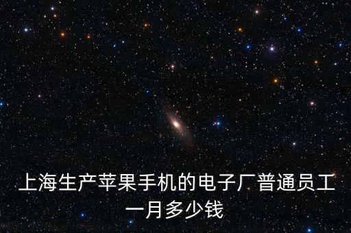  上海生產蘋果手機的電子廠普通員工一月多少錢
