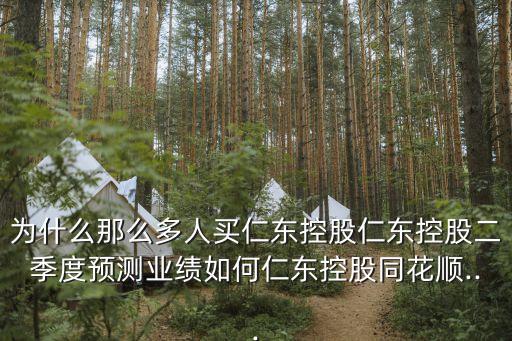 為什么那么多人買仁東控股仁東控股二季度預測業(yè)績?nèi)绾稳蕱|控股同花順...