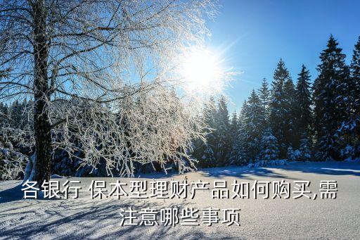 各銀行 保本型理財(cái)產(chǎn)品如何購(gòu)買(mǎi),需注意哪些事項(xiàng)