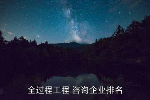 全過(guò)程工程 咨詢(xún)企業(yè)排名