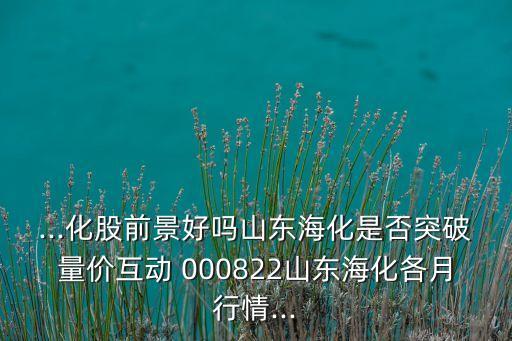 ...化股前景好嗎山東?；欠裢黄屏績r互動 000822山東?；髟滦星?..