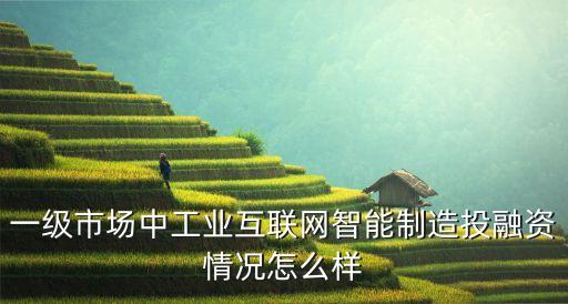 一級市場中工業(yè)互聯網智能制造投融資情況怎么樣