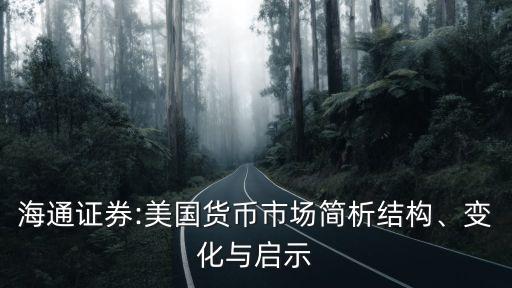 海通證券:美國(guó)貨幣市場(chǎng)簡(jiǎn)析結(jié)構(gòu)、變化與啟示
