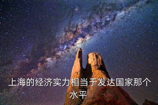  上海的經(jīng)濟實力相當(dāng)于發(fā)達(dá)國家那個水平