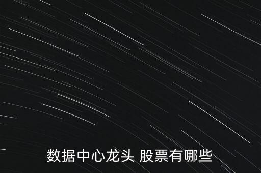 數據中心龍頭 股票有哪些