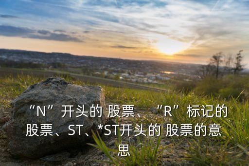 “N”開頭的 股票、“R”標(biāo)記的 股票、ST、*ST開頭的 股票的意思