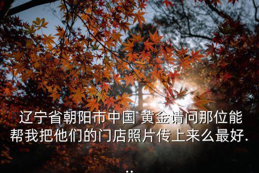  遼寧省朝陽(yáng)市中國(guó) 黃金請(qǐng)問那位能幫我把他們的門店照片傳上來么最好...