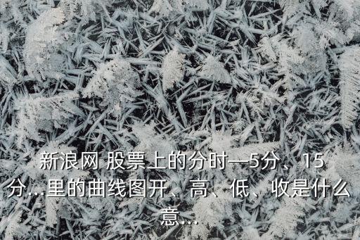 新浪網(wǎng) 股票上的分時—5分、15分…里的曲線圖開、高、低、收是什么意...