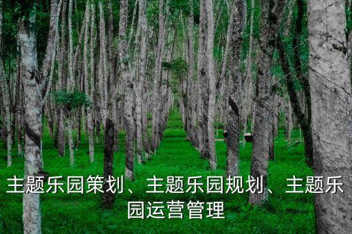 主題樂園策劃、主題樂園規(guī)劃、主題樂園運(yùn)營(yíng)管理